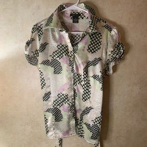 BCBG Asian inspired Blouse